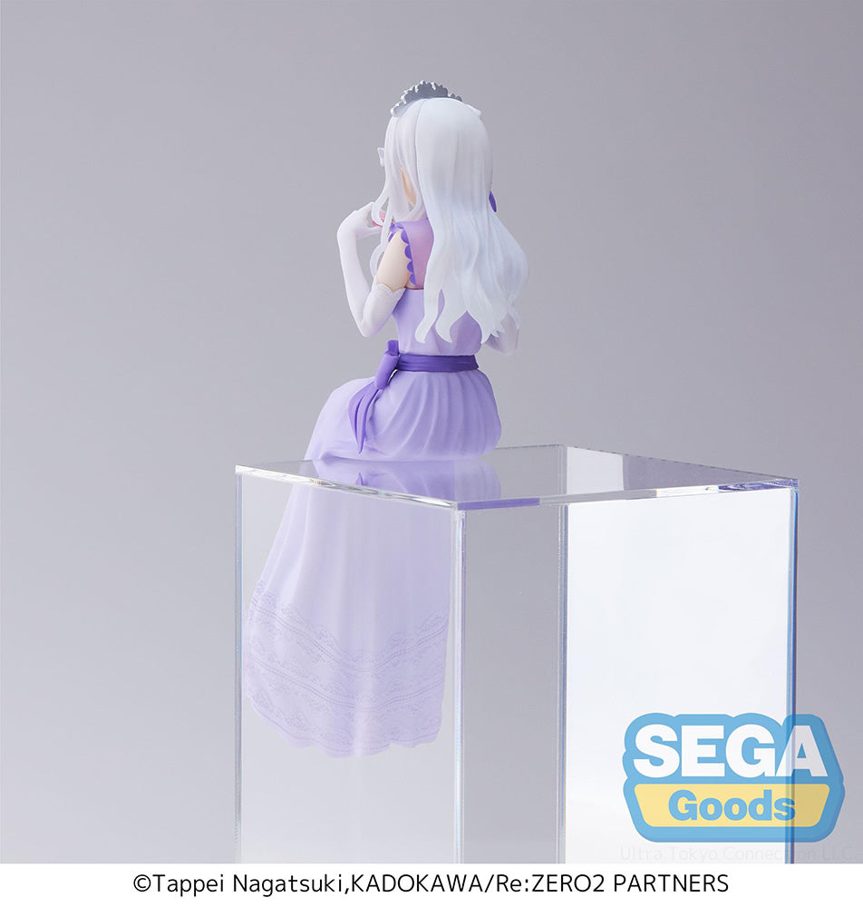 Emilia (Dressed-Up Party Ver.) Lost Memories Premium Perching Re:Zero Figure Sega