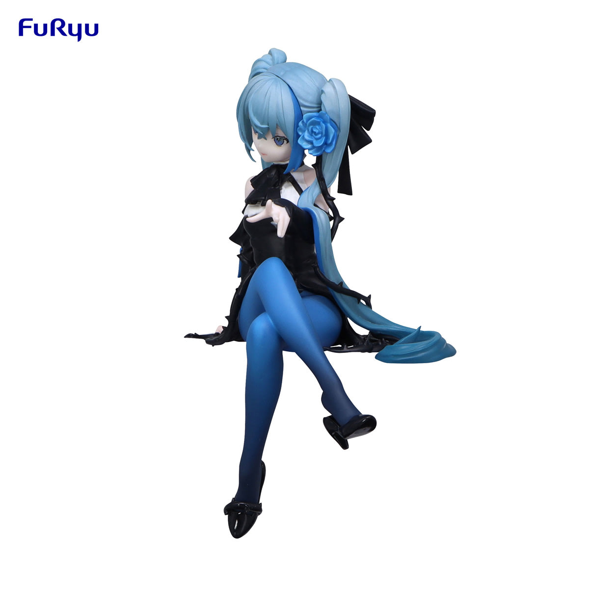 Hatsune Miku Blue Rose Noodle Stopper Vocaloid Figure FuRyu