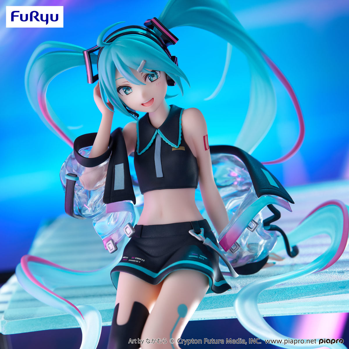 Hatsune Miku Neon Cyber Noodle Stopper Vocaloid Figure FuRyu