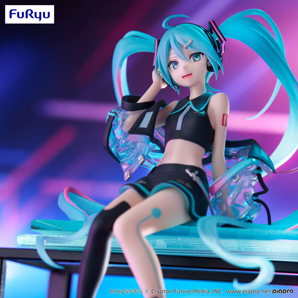 Hatsune Miku Neon Cyber Noodle Stopper Vocaloid Figure FuRyu