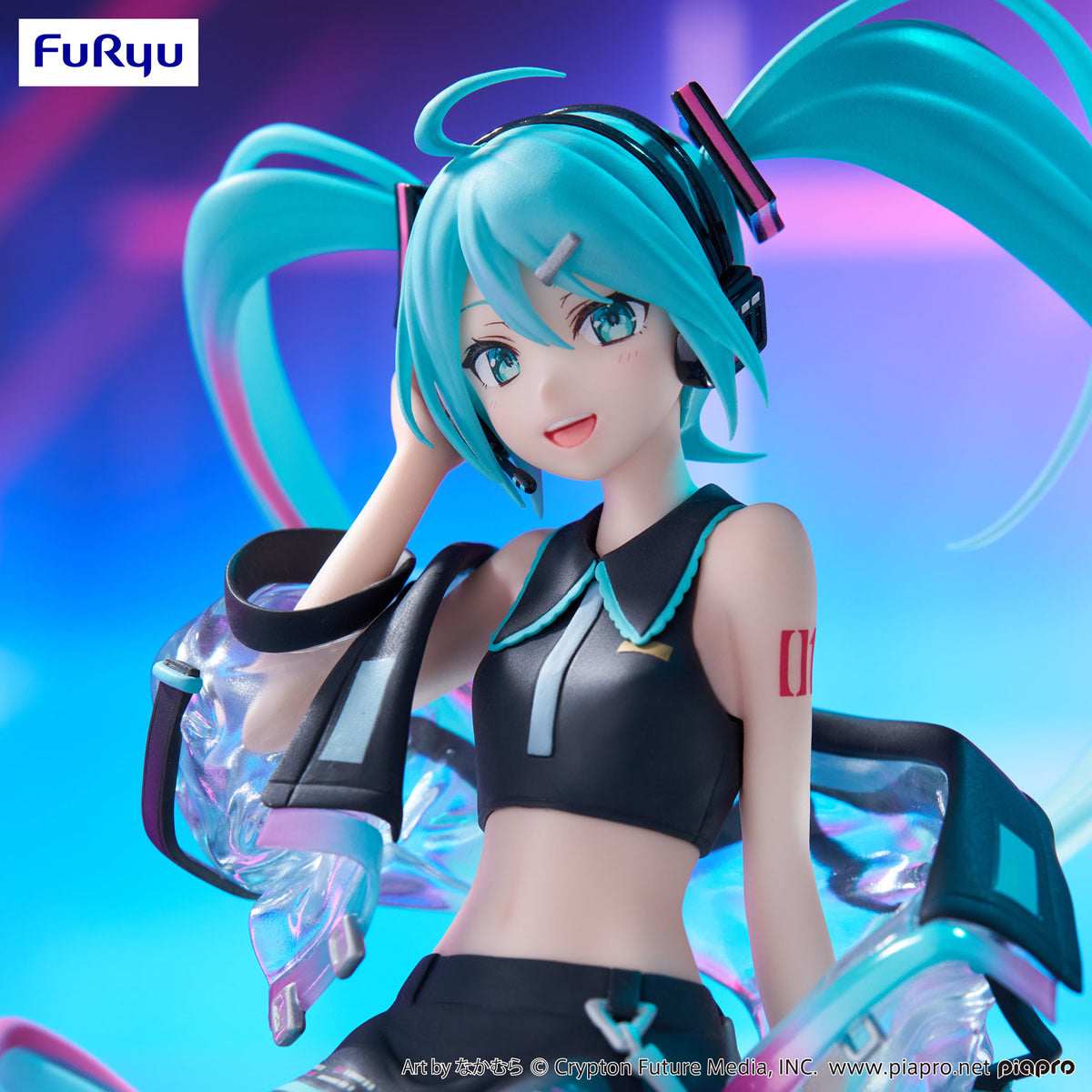 Hatsune Miku Neon Cyber Noodle Stopper Vocaloid Figure FuRyu