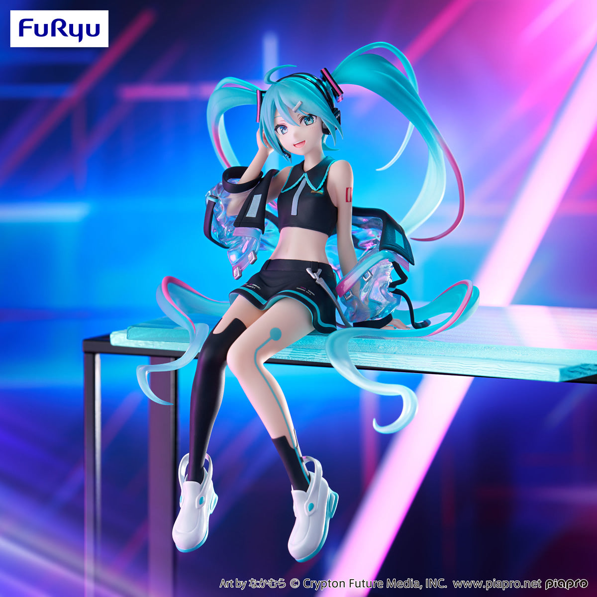 Hatsune Miku Neon Cyber Noodle Stopper Vocaloid Figure FuRyu