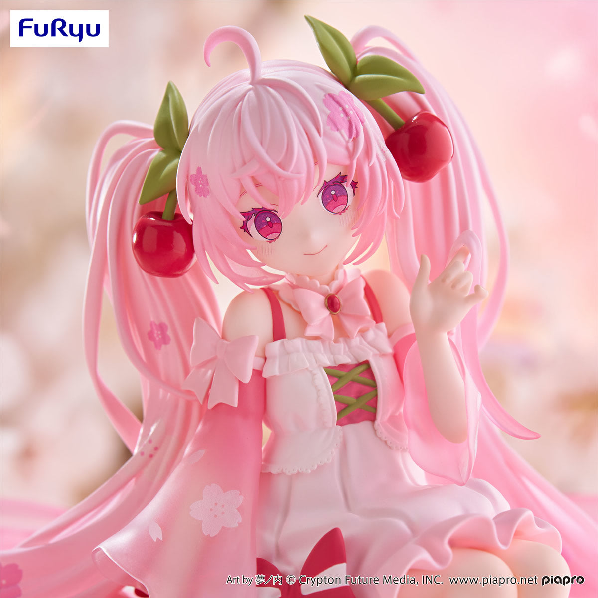 Hatsune Miku Sakura Miku Noodle Stopper Vocaloid Figure FuRyu