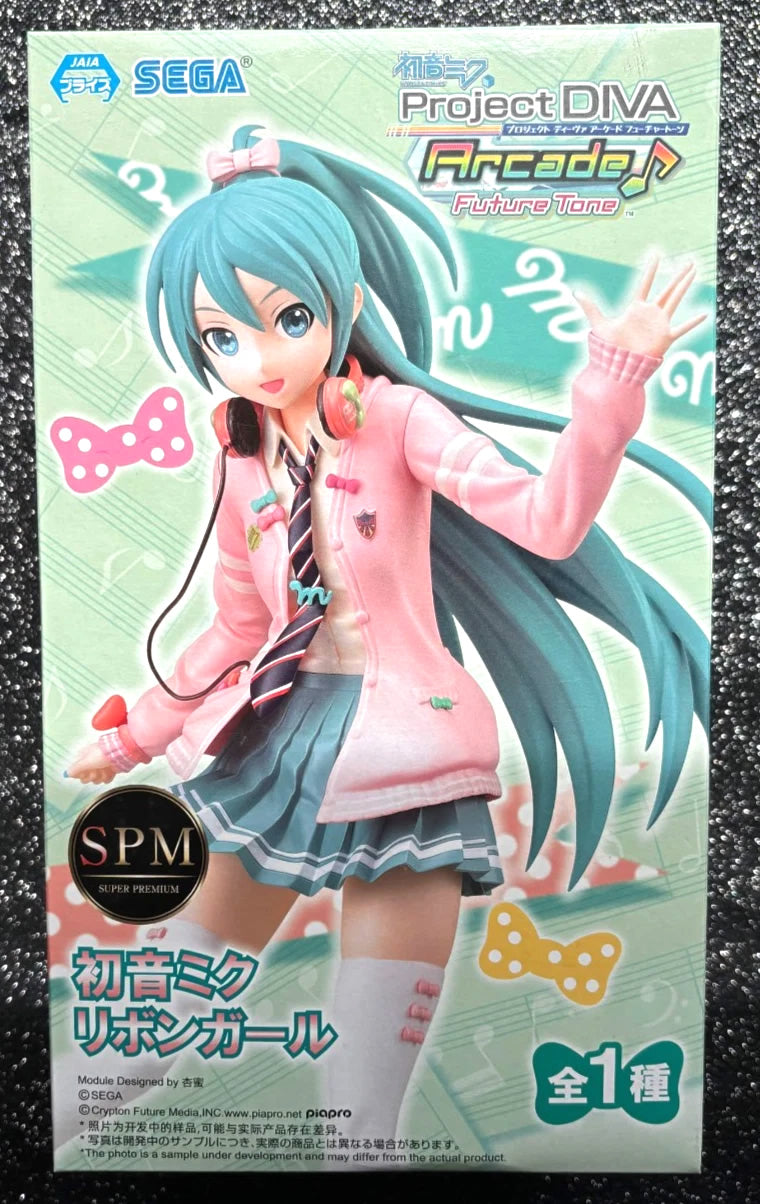 Hatsune Miku (Ribbon Girl) Project DIVA Arcade Future Tone Vocaloid Figure Sega Goods