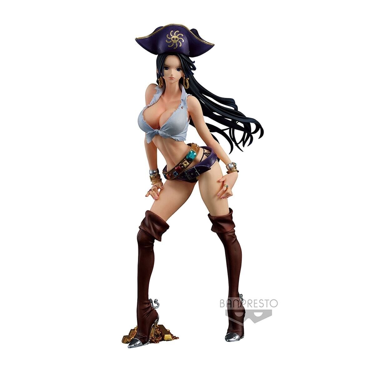 Boa Hancock One Piece 9" Statue Flag Diamond Ship by Banpresto Chronicle