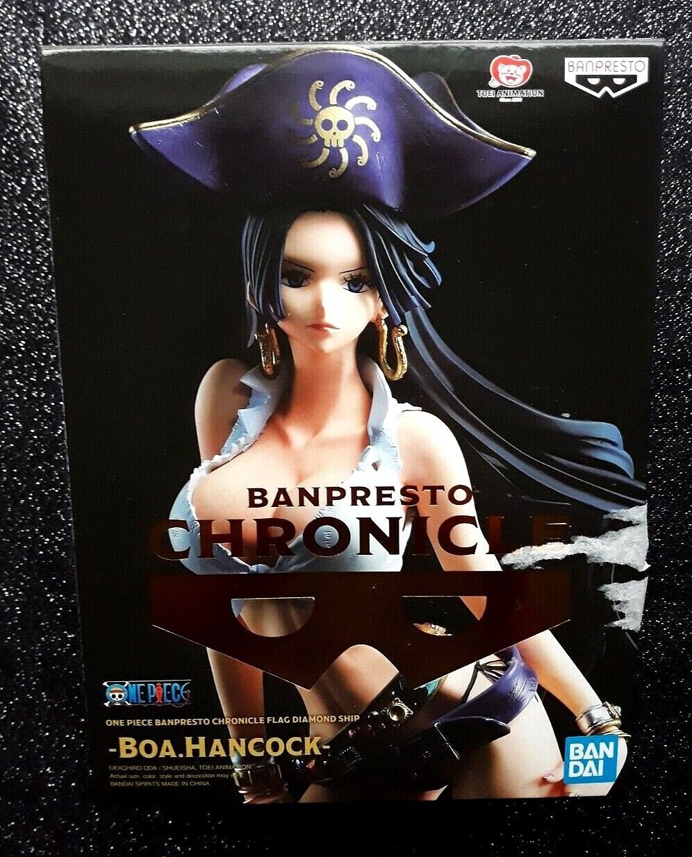 Boa Hancock One Piece 9" Statue Flag Diamond Ship by Banpresto Chronicle