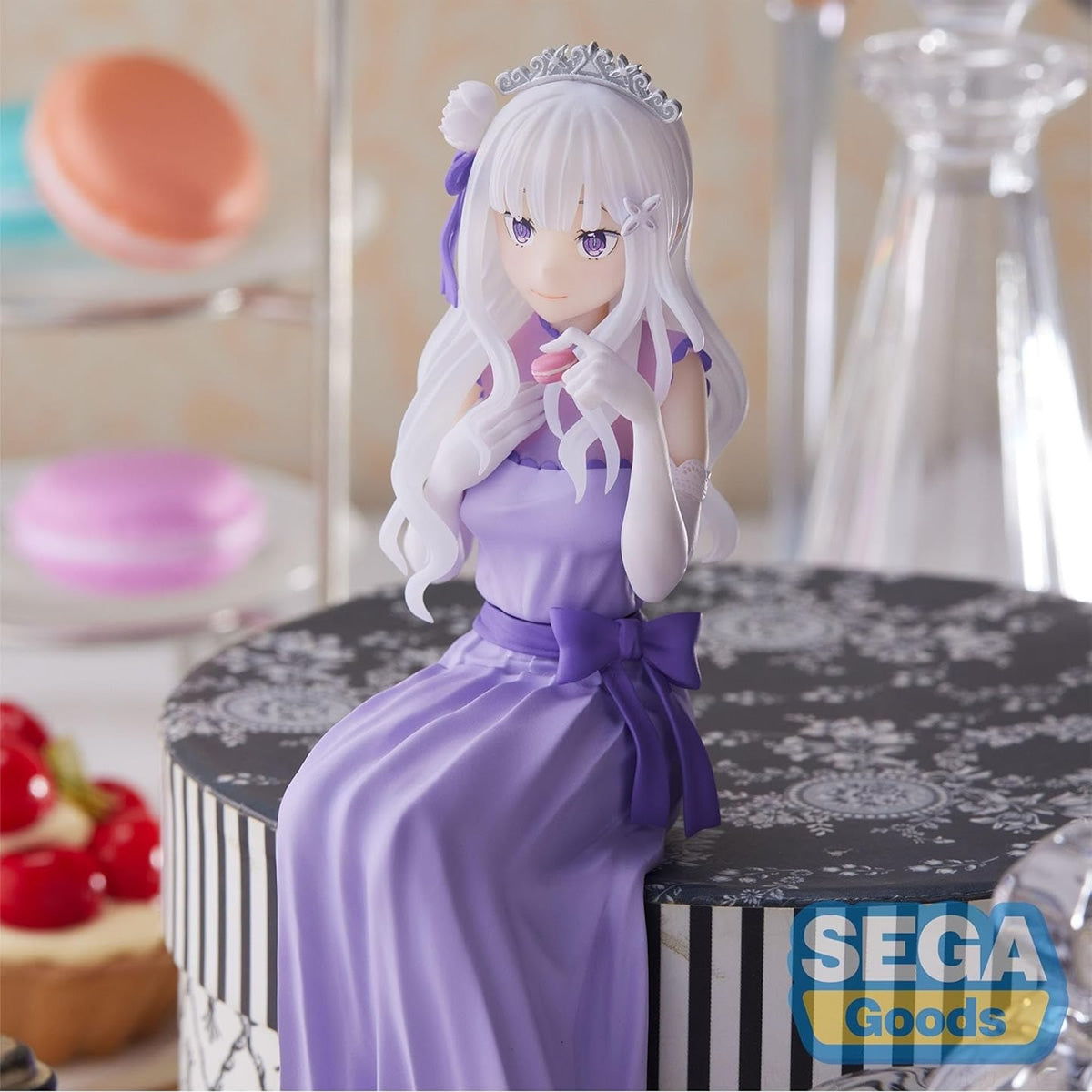 Emilia (Dressed-Up Party Ver.) Lost Memories Premium Perching Re:Zero Figure Sega