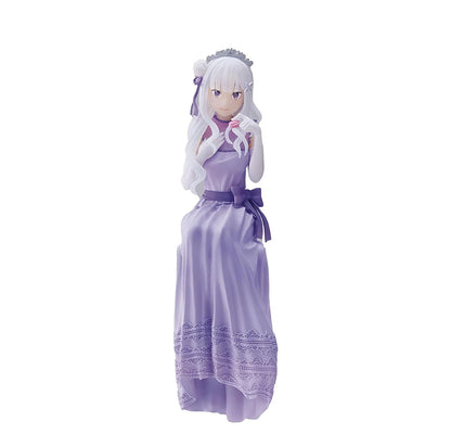 Emilia (Dressed-Up Party Ver.) Lost Memories Premium Perching Re:Zero Figure Sega
