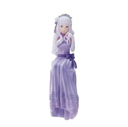 Emilia (Dressed-Up Party Ver.) Lost Memories Premium Perching Re:Zero Figure Sega