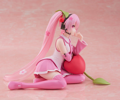 Hatsune Miku Sakura Miku (Cherry Cushion Ver.) Noodle Stopper Vocaloid Figure FuRyu