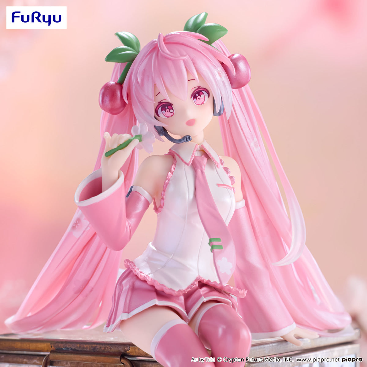 Hatsune Miku Sakura Miku (Pearl Color Ver.) Noodle Stopper Vocaloid Figure furyu