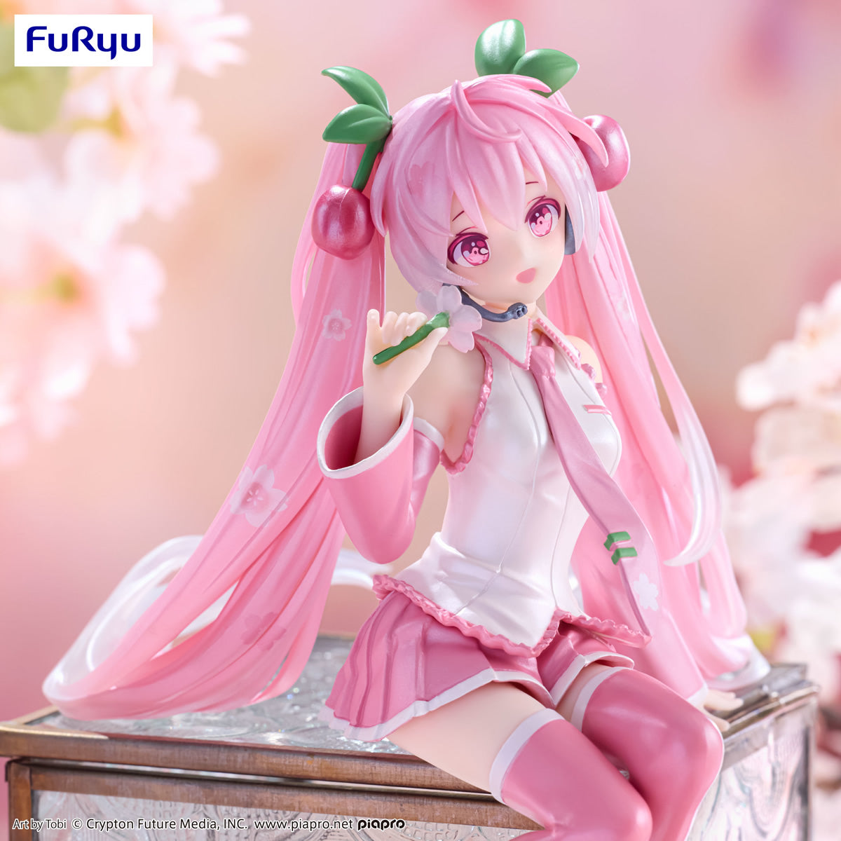Hatsune Miku Sakura Miku (Pearl Color Ver.) Noodle Stopper Vocaloid Figure furyu