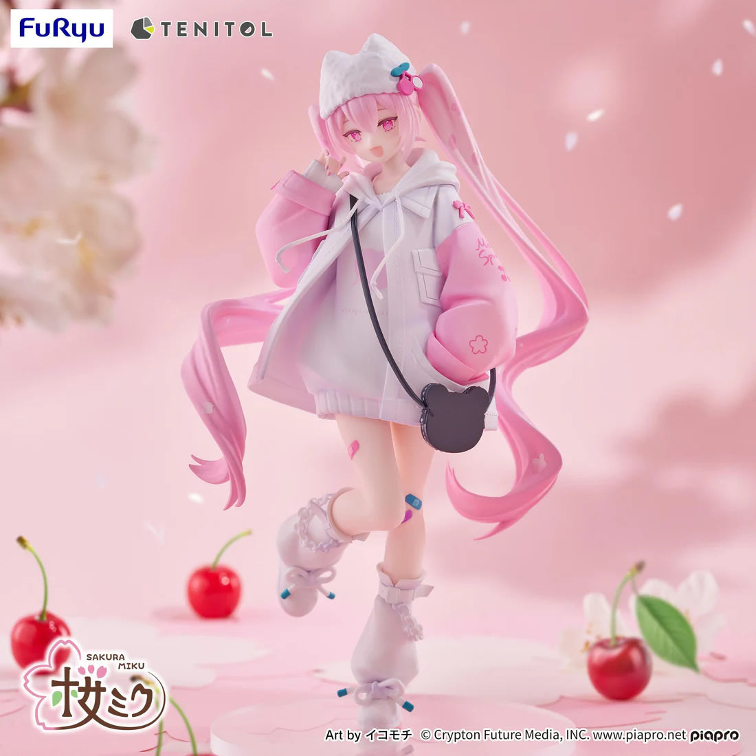 Hatsune Miku Tenitol Sakura Miku Petit (Cool Style) Vocaloid Figure FuRyu
