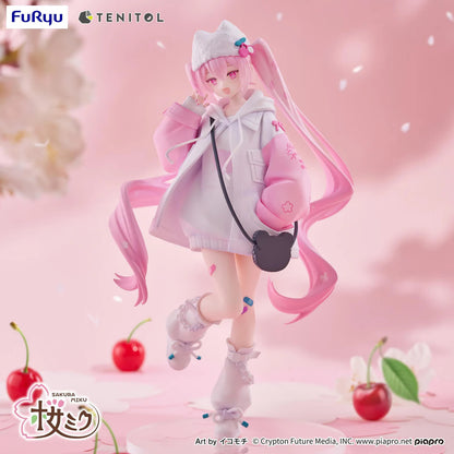 Hatsune Miku Tenitol Sakura Miku Petit (Cool Style) Vocaloid Figure FuRyu