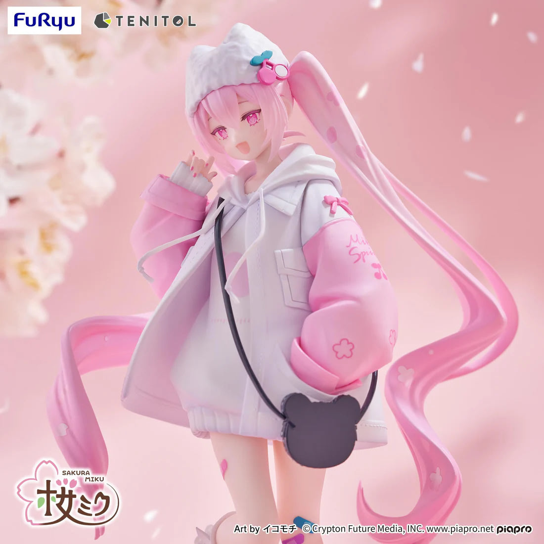 Hatsune Miku Tenitol Sakura Miku Petit (Cool Style) Vocaloid Figure FuRyu