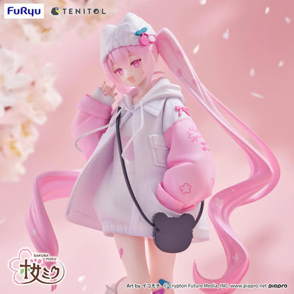Hatsune Miku Tenitol Sakura Miku Petit (Cool Style) Vocaloid Figure FuRyu