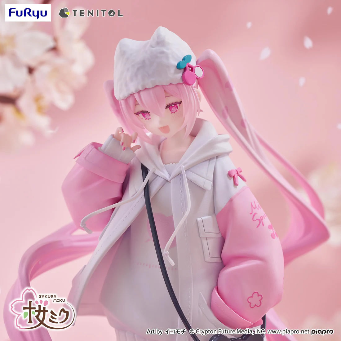 Hatsune Miku Tenitol Sakura Miku Petit (Cool Style) Vocaloid Figure FuRyu
