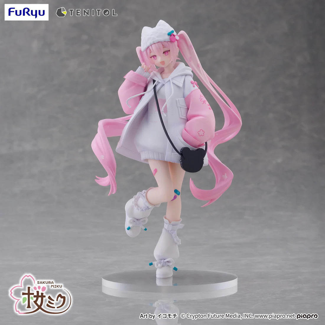 Hatsune Miku Tenitol Sakura Miku Petit (Cool Style) Vocaloid Figure FuRyu