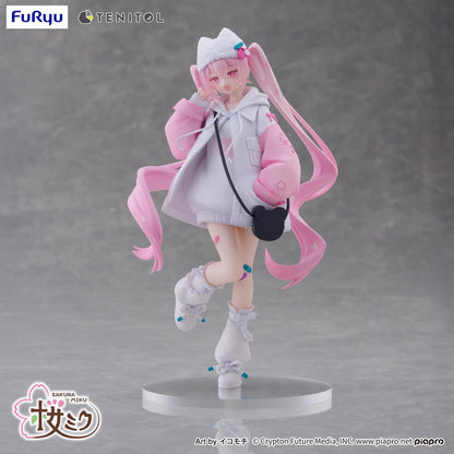Hatsune Miku Tenitol Sakura Miku Petit (Cool Style) Vocaloid Figure FuRyu