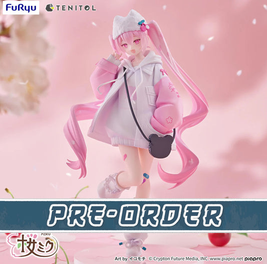 Hatsune Miku Tenitol Sakura Miku Petit (Cool Style) Vocaloid Figure FuRyu