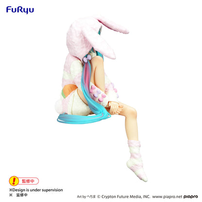 Hatsune Miku (Rabbit Ear Hood Pajama Ver.) Noodle Stopper Vocaloid Figure FuRyu