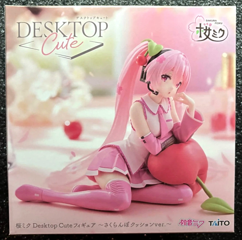 Hatsune Miku Sakura Miku (Cherry Cushion Ver.) Noodle Stopper Vocaloid Figure FuRyu