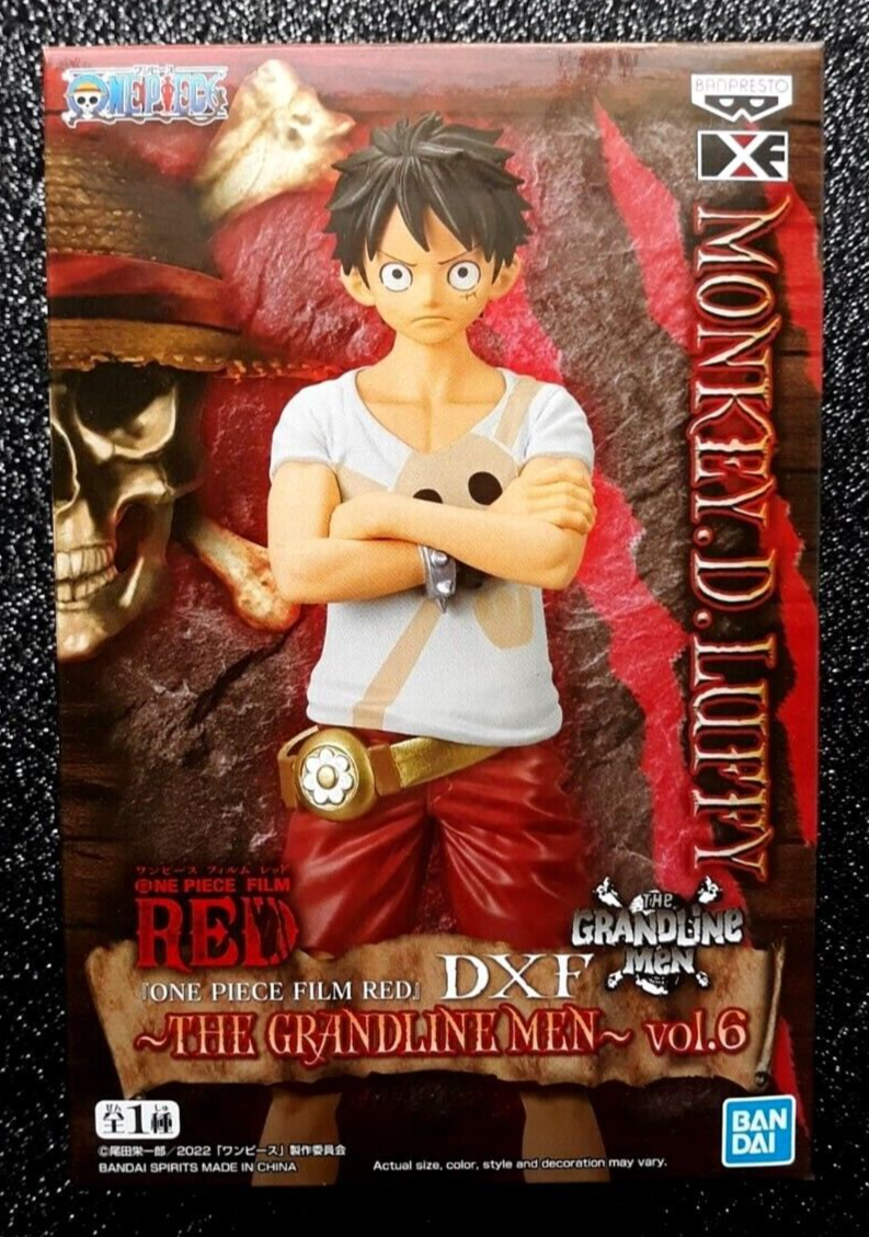 Monkey D. Luffy Vol. 6 One Piece DXF Figure The Grandline Men Film Red by Banpresto