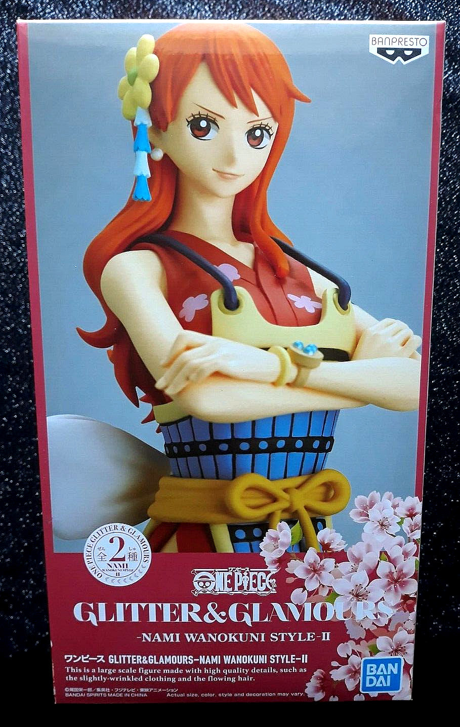 Nami One Piece Statue Glitter & Glamours (A) Wanokuni Style II by Banpresto