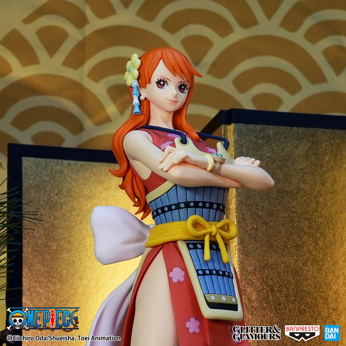 Nami One Piece Statue Glitter & Glamours (A.) Wanokuni II by Banpresto