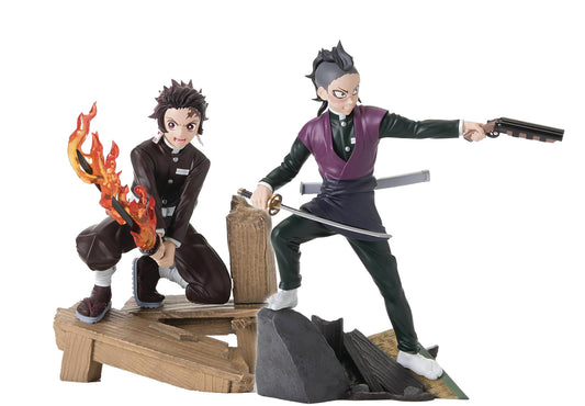 Tanjiro & Genya Xross Link Swordsmith Village Arc Demon Slayer Figures Sega